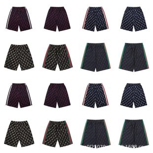 Cross-Border 25Ssg Breathable Sports Versatile Shorts with Drawstring, Niche Trendy Style, Simple Printed British Style Shorts