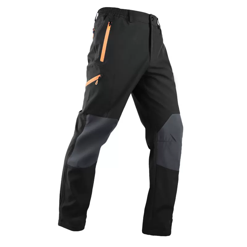 欧美跨境四季款男女户外登山裤护膝防风软壳裤防刮耐磨户外冲锋裤