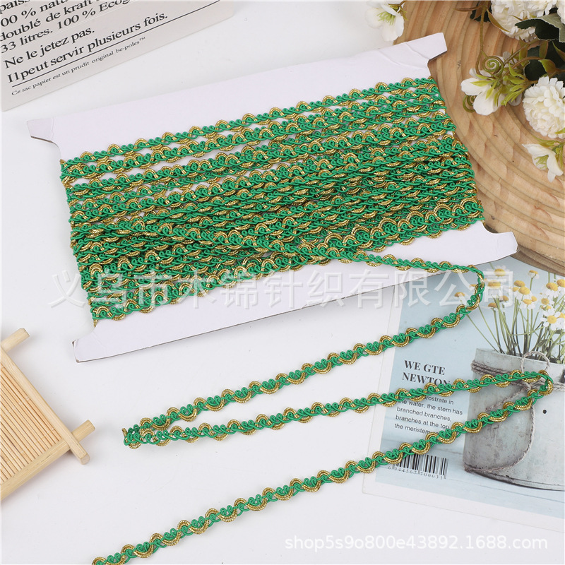 Exquisitos accesorios de encaje de Phnom Penh multicolor, accesorios de bricolaje para decoración de ropa y artesanías