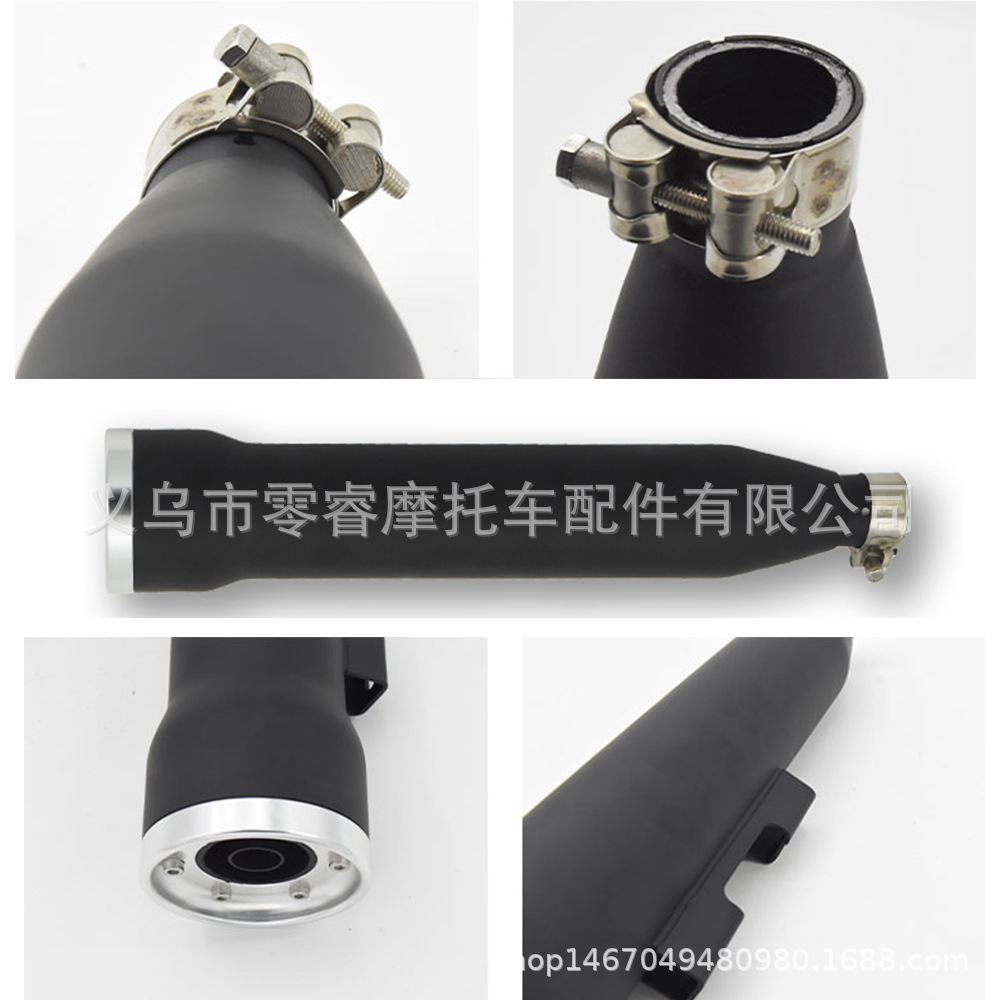 Motorcycle Exhaust Pipe Muffler Hyosung Gv300S Gv300 Modified Straight Muffler Exhaust Pipe