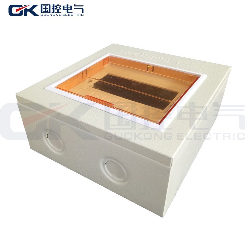 国控铁底家装室内照明配电箱强电空气开关盒PZ30明暗装小型回路箱