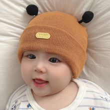 0一2岁婴儿帽子秋冬男宝宝女童婴幼儿洋气新生儿毛线冬季胎帽