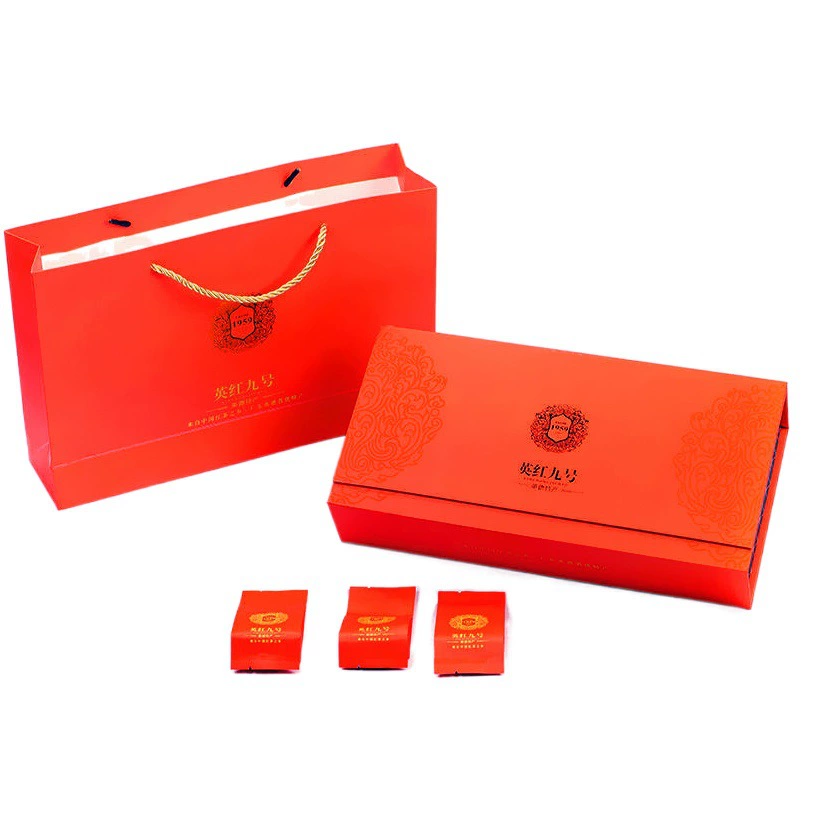 Черный чай Yingde Yinghong No 9, подарочная коробка, сувенирный подарок, черный чай с сильным вкусом, новый чай 2024 года