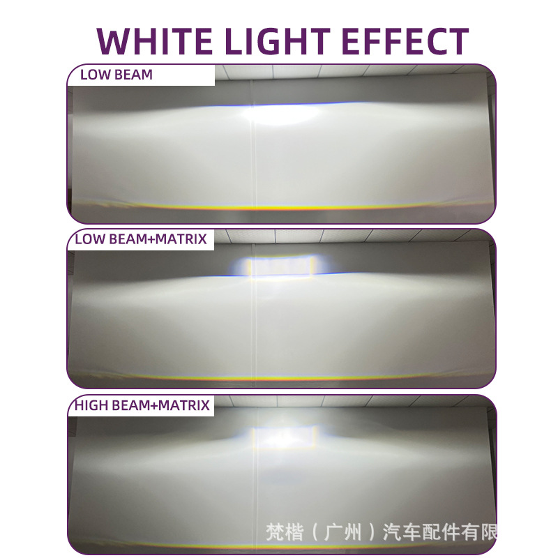 3. pulgadas tres luz matriz LED lente de lámpara de niebla de doble luz 45W de alta potencia para automóviles de modificación de luz alta y baja soporte universal