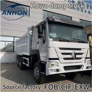 跨境出口重汽HOWO6x4自卸车371马力10轮翻斗车后八轮矿山渣土运输
