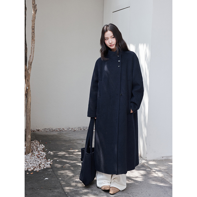 [Double-Sided Wool London Art Museum] Geming British Style Coat for Women, New Winter Woolen Coat W686C