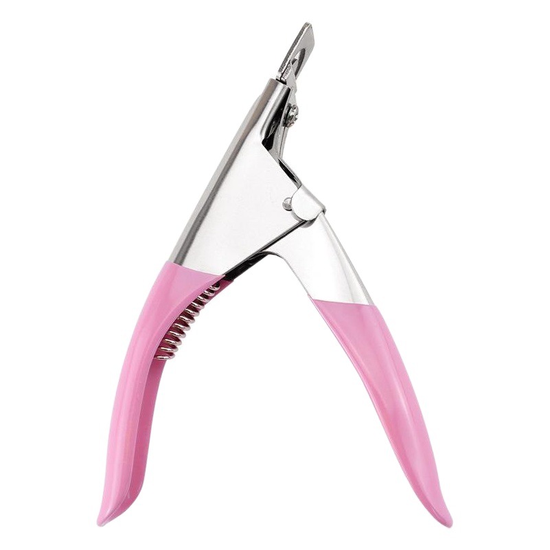 Tijeras de uñas cuchillo de uñas salón de uñas especial en forma de U extensión de fototerapia herramienta de tijeras de uñas para manicura recorte de uñas falsas