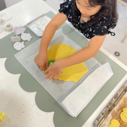 Ins style cream children's leather washable placemat study table mat high appearance simple style home decoration