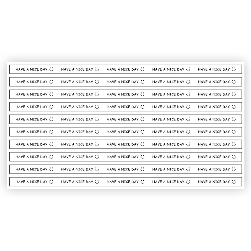 [regular version] type a white (26x1cm); 10 sheets (100 stickers/pack)