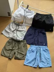 Summer New Style Pony Embroidered Logo Elastic Waist Drawstring Quick-Dry Shorts Beach Pants Versatile Woven Couple Thin Style