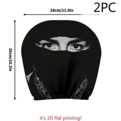 Polyester Fabric Car Headrest Cover with Sürətlər qutusu və əl tormozu başlıqları