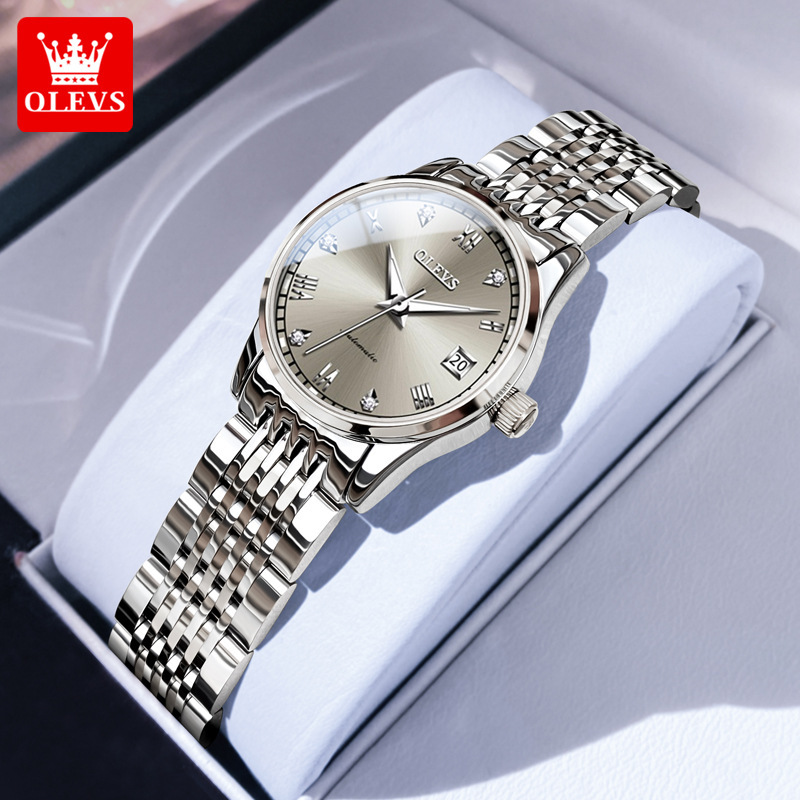 New Genuine Swiss Watch ­ Women's Automatic Mechanical Watch, Light Luxury, Niche Style, Waterproof Women's Watch.