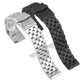 Foreign trade five-bead brushed stainless steel strap solid fine steel tank watch strap accessories 18 20 22 24 26mm