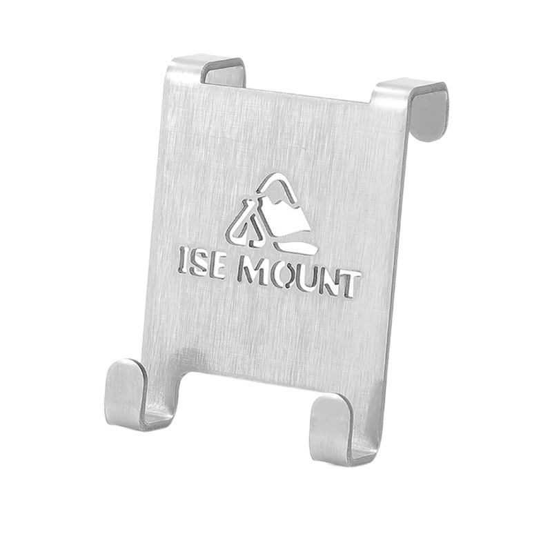ISE MOUNT outdoor split stove head gas tank hook stainless steel portable table side storage hook camping accessories