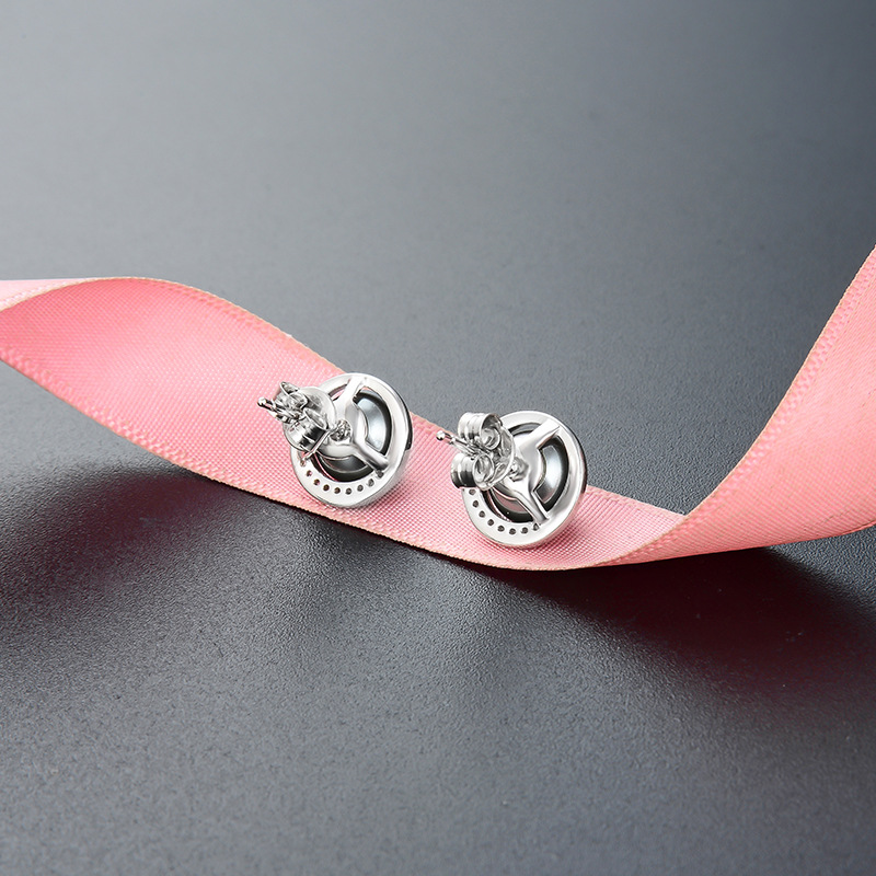 Corea del Sur ins moda creativa popular diamante oído joyería s925 plata esterlina elegante todo partido abalorios pendientes para las mujeres al por mayor