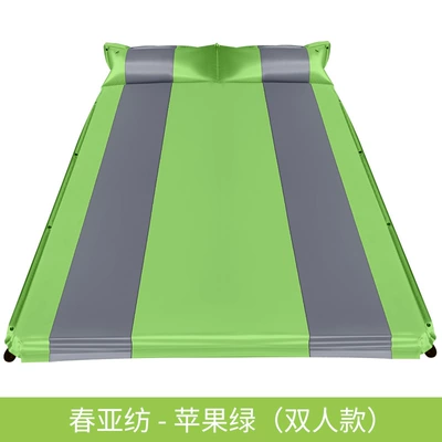 New Car-Mounted Air Mattress: Vehicle-mounted inflatable bed - general-apple-green-double-size-extra-thick