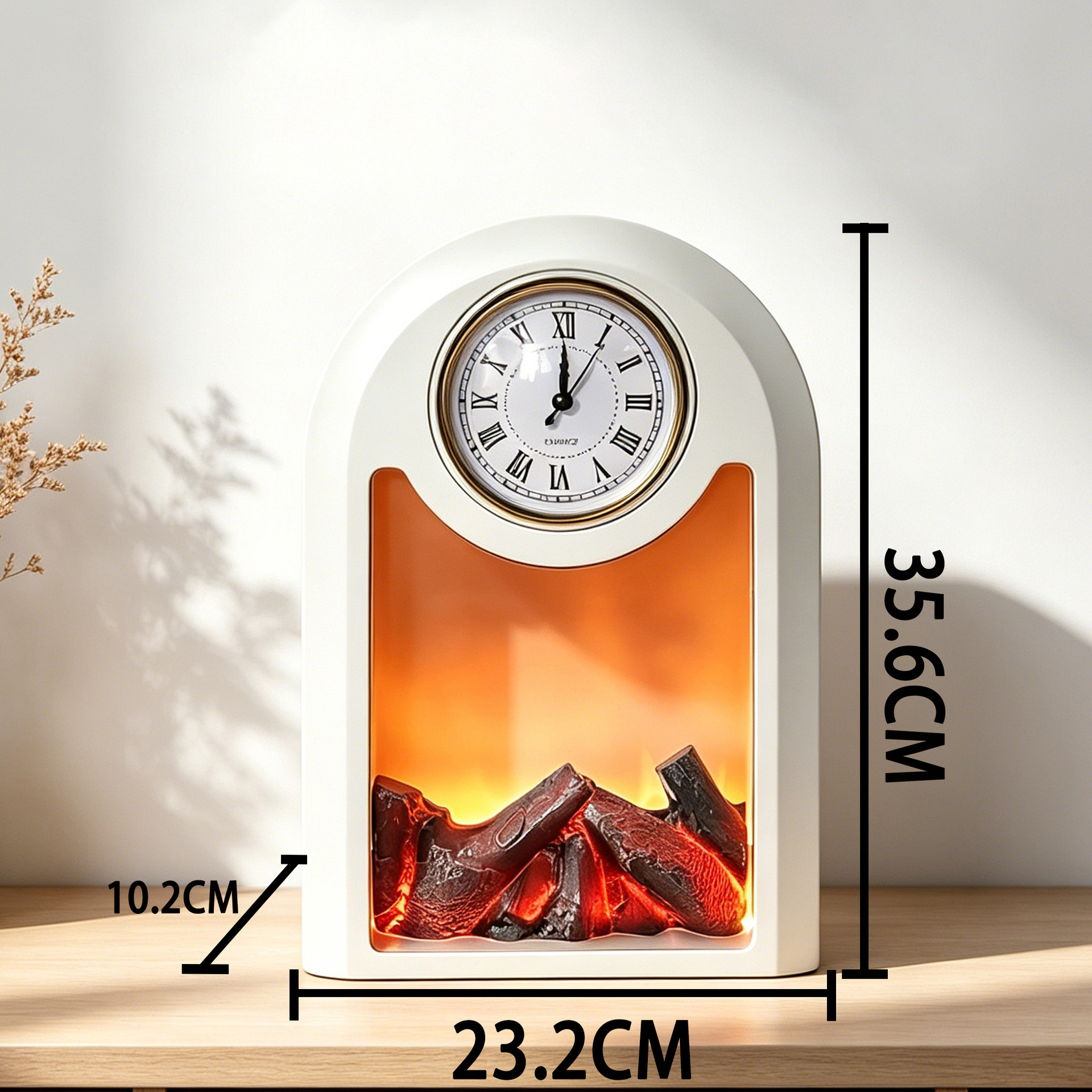 Lámpara de chimenea leña LED lámpara de viento bar hogar escenario de escritorio diseño de lámpara de chimenea ventana atmósfera props decorativos