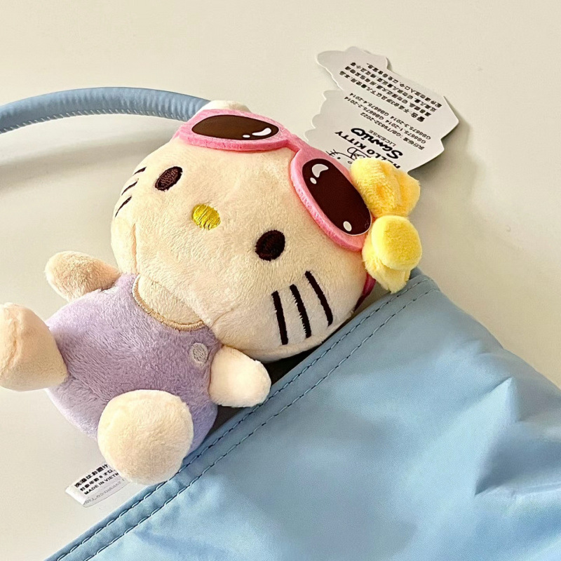 水泳リング黒革ハローキティペンダントかわいいスクールバッグバッグ人形人形小物ぬいぐるみガールフレンド用|undefined