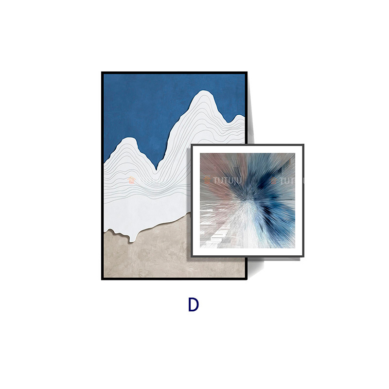 Superposición de pintura sala de estar sofá Fondo pared pintura decorativa minimalista superposición abstracta colgando pintura dormitorio cabecera comedor mural