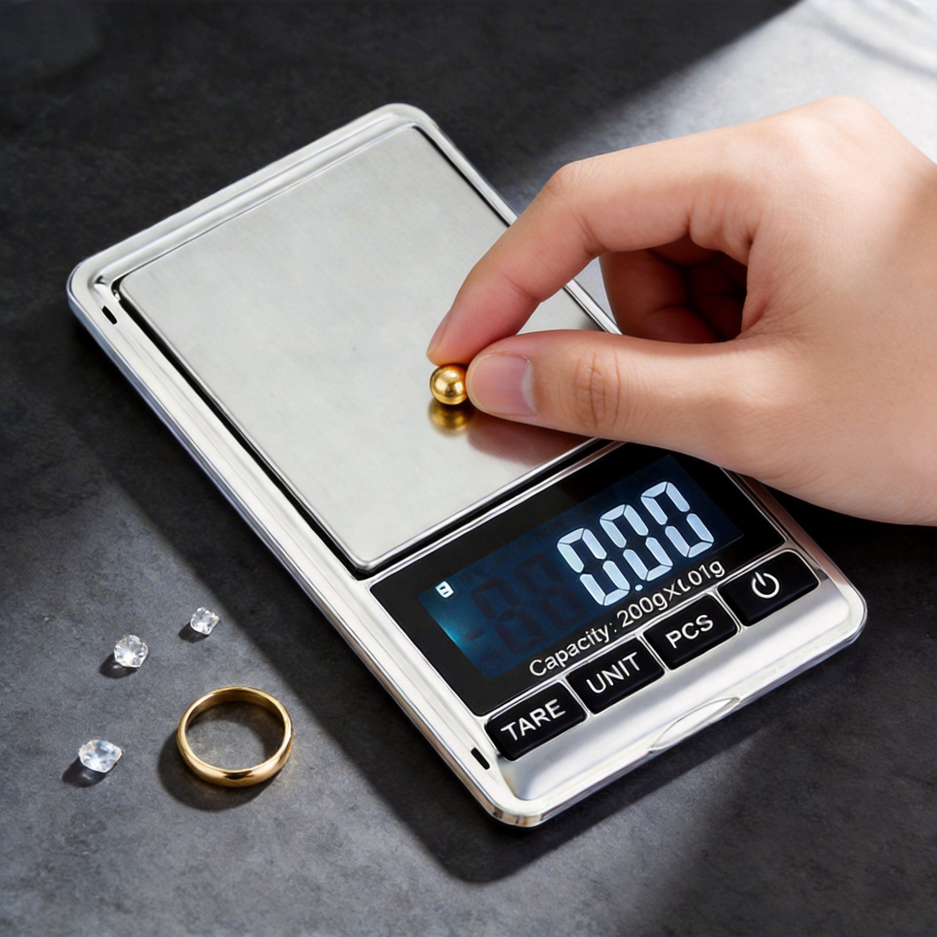 深圳 现货 批发 0.01g 珠宝秤200g 口袋称 数显秤 电子珠宝称