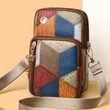 Cross-Border High-Quality Versatile Niche Shoulder Bag for Women, New Fashion Versatile Women's Bag, Color-Blocking Handbag