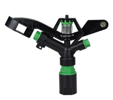 Aspersor de brazo basculante de riego agrícola de una pulgada Equipo de rociadores de césped de jardín de riego giratorio automático de 360 grados