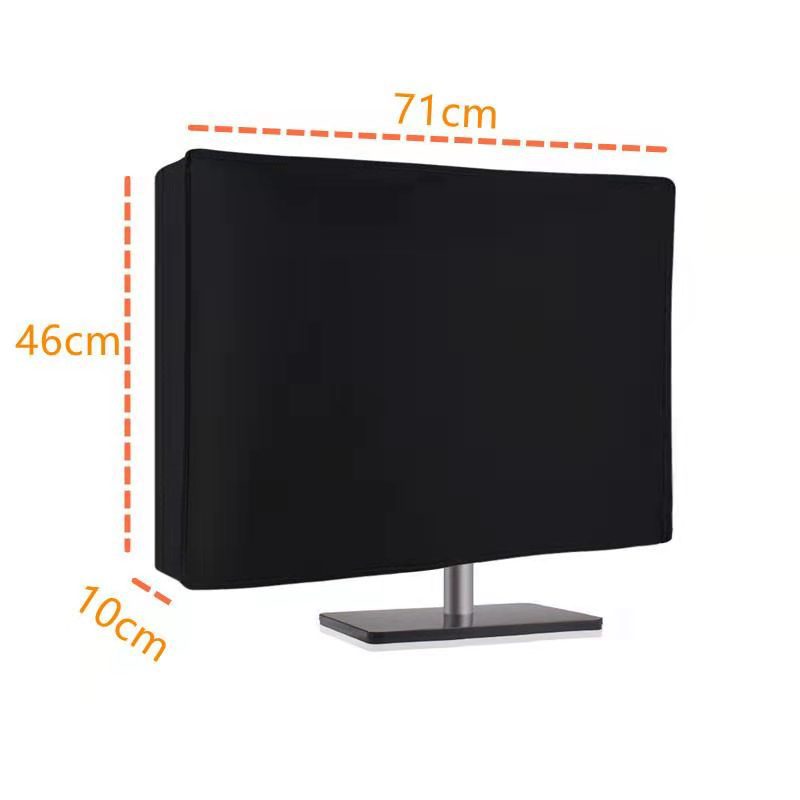 Protector de pantalla de tela Oxford, cubierta antipolvo para monitor, cubierta para electrodomésticos, impermeable y a prueba de humedad, se puede guardar, estilo simple