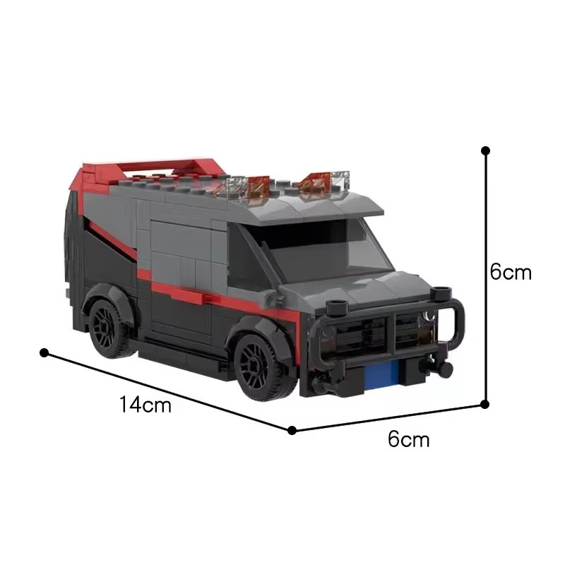 A-Team車両特警隊自動車玩具模型警察部門レンガ建築セットMOC-242PCS|undefined
