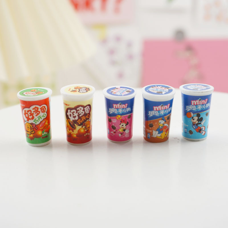 Simulation mini food food and play chocolate cup model mobile phone shell diy decoration accessories micro landscape scene layout