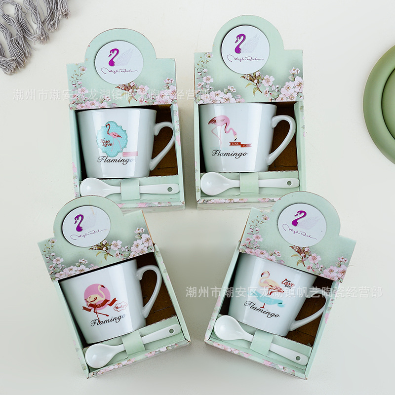 Ceramic cup gift box set, creative mugs, advertising logo, event small gifts, wholesale of daily-use coffee cups pic 34