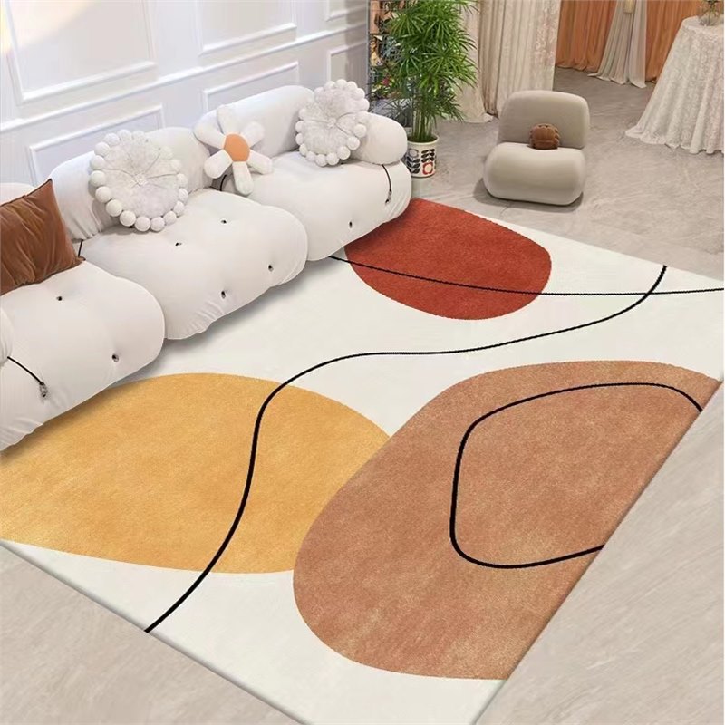 Alfombra de sala de estar 2023 nueva mesa de centro manta sofá desechable dormitorio cama de lujo ligero de alta gama hogar tapete Tianjin