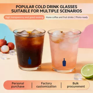 Little Blue Bottle Glass Cup, Ins‑style Household Glass Mug