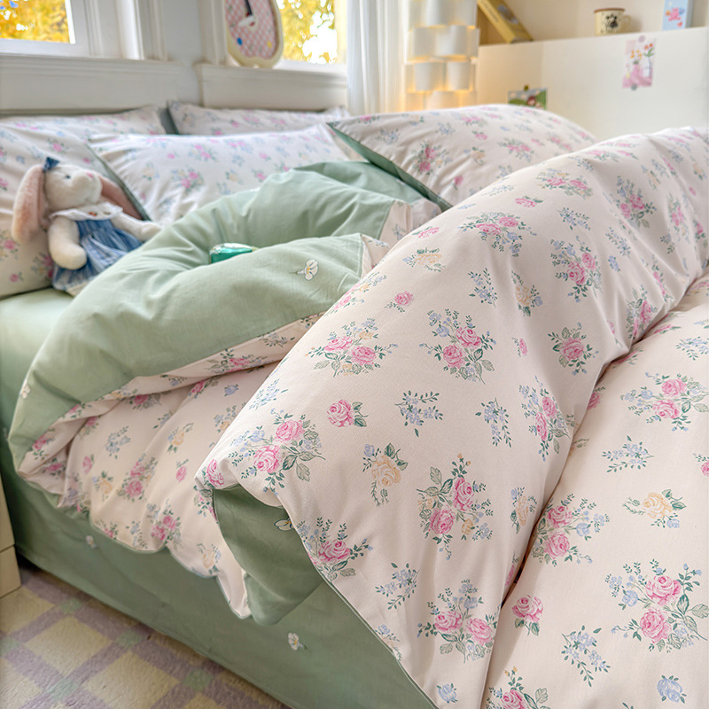 Funda de edredón de algodón de una sola pieza 2024 nueva sábana de algodón cubierta de edredón individual 150x200x230 sábana