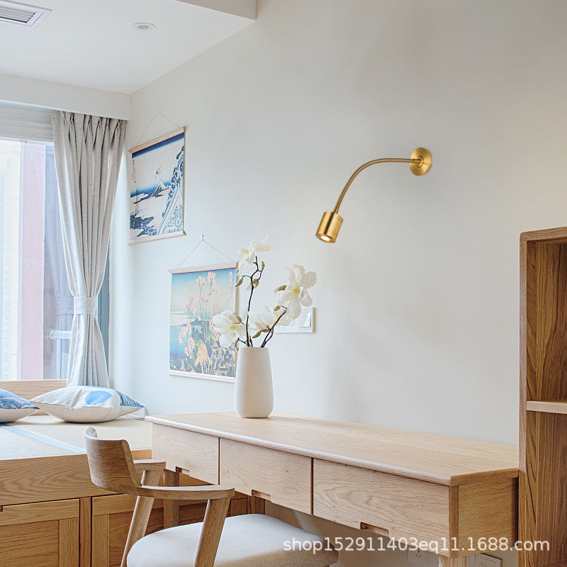 Moderno y simple lámpara de noche LED lámpara de pared venta directa de fábrica de focos LED manguera de focos manguera de lámpara de pared diseñador