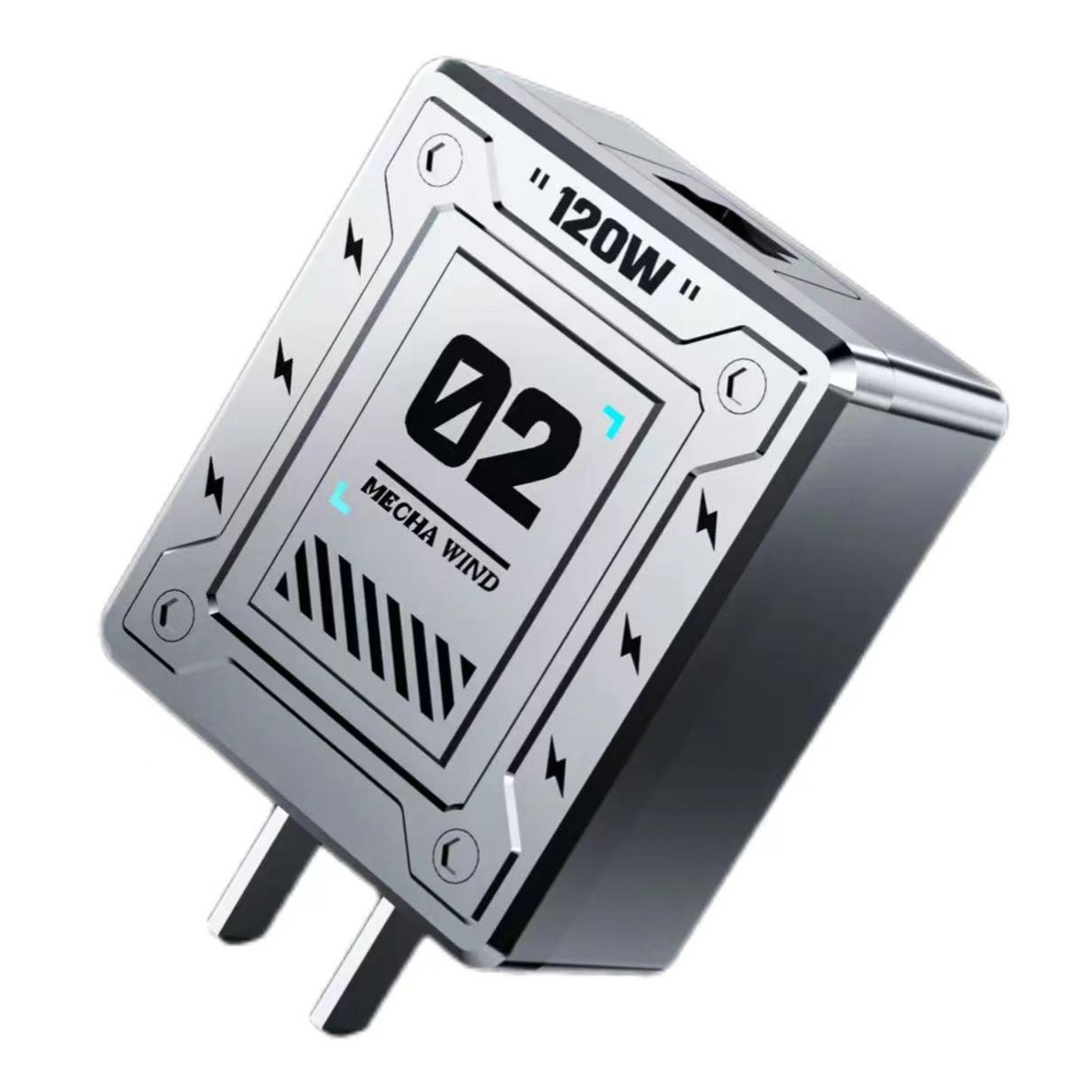 120w mecha cabeza de carga súper rápida para productos electrónicos de Apple Huawei cabeza de carga rápida cargador de teléfonos móviles