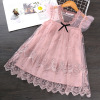 Summer children's skirt, lace small princess costume, western style, with embroidery, children's clothing