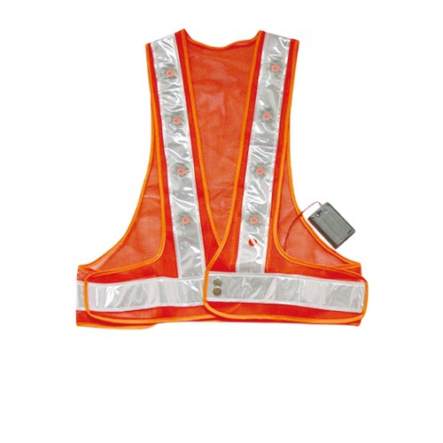 LED灯发光闪光网眼反光衣 厂家直销 HS-726-4