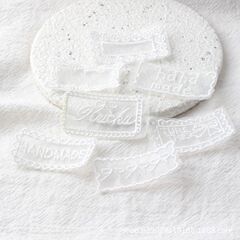 英語のアルファベットリボン刺繍レース布ステッカー織ラベル手作り diy 靴下帽子布ラベル装飾アクセサリー