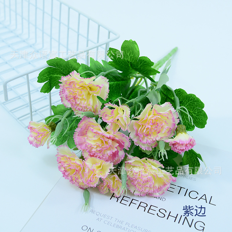 Simulación de 10 claves para decorar el hogar Día de la Madre Día del Maestro ramo de regalos de flores centro comercial tela de atmósfera festiva