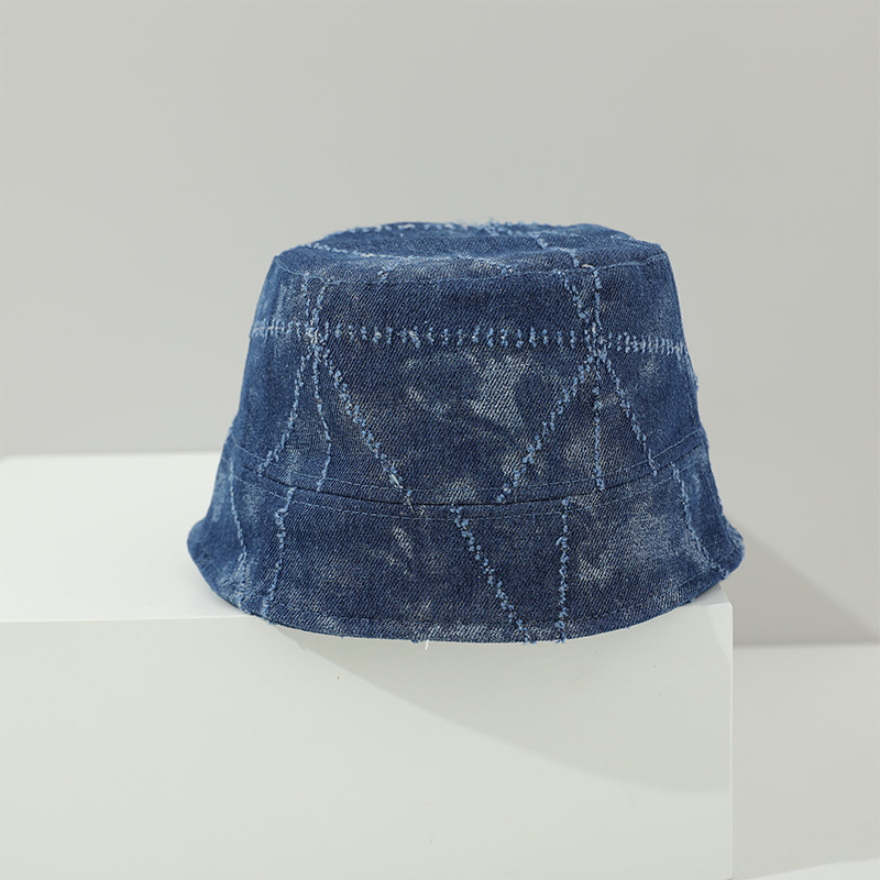 Sombrero de cubo de vaqueros coreano para niños primavera y otoño para niños y niñas sombrero de pescador de estilo extranjero sombrero de sol de moda versátil