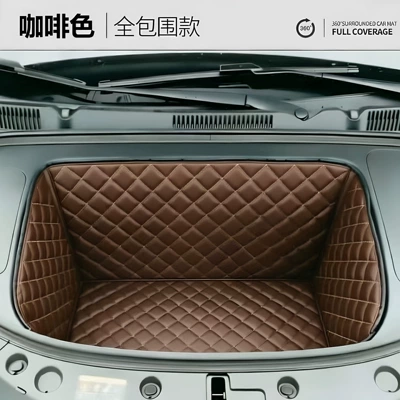 storage box mat, decorative – Trunk Mat - brown-diamond-pattern-front-trunk-mat-ideal-i6