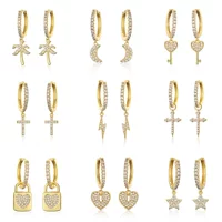(Cross-border trading), copper creative earrings, Amazon, wholesale