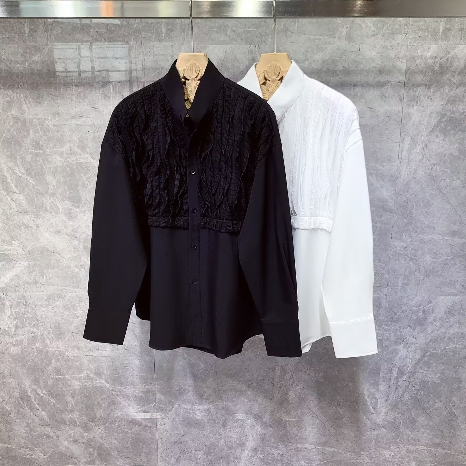 Otoño de alta gama frita calle guapa camisa masculina versión coreana de la moda ins estilo perezoso camisa casual de manga larga