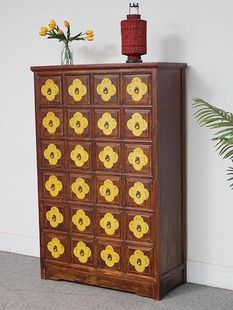 Vintage Solid Wood Chinese Medicine Cabinet Medicine Cabinet Storage Cabinet Modern Simple Hundred Sub-cabinet Display Cabinet Chinese Medicine Cabinet Rack Available in Stock
