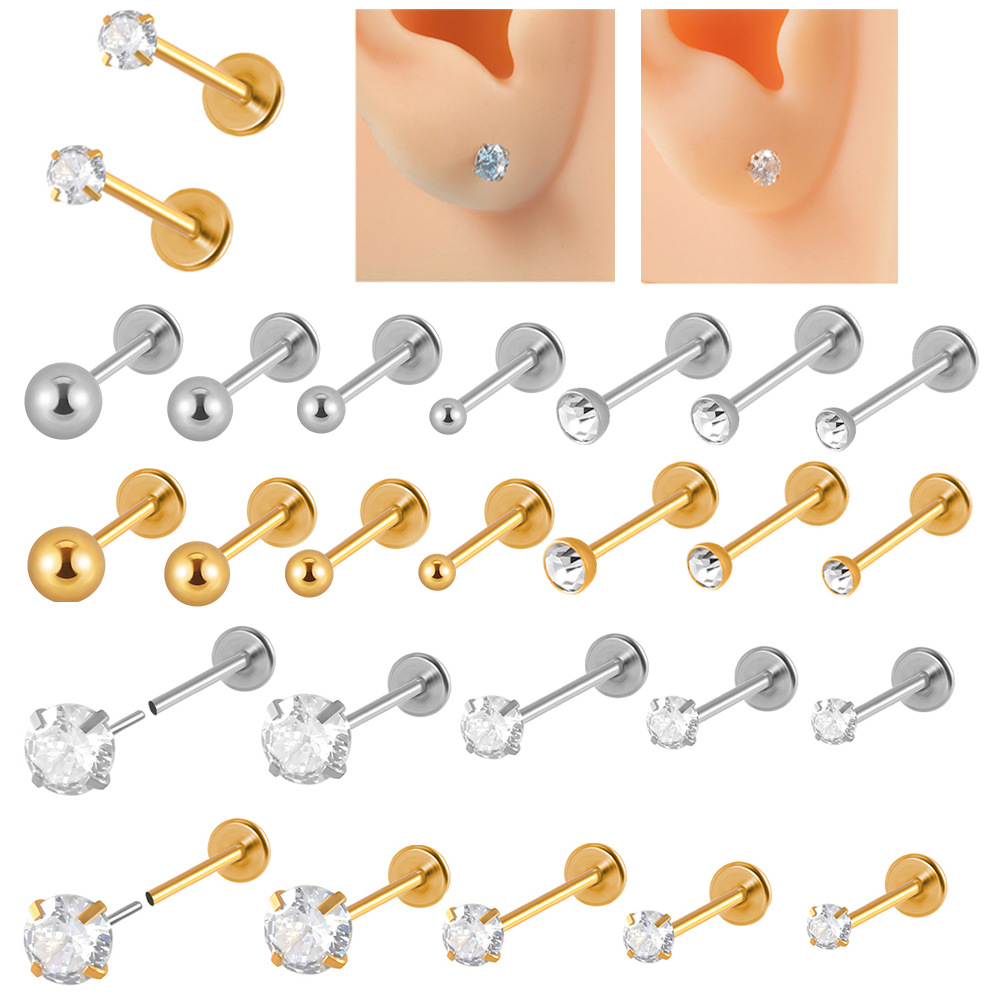 lip piercing stainless steel