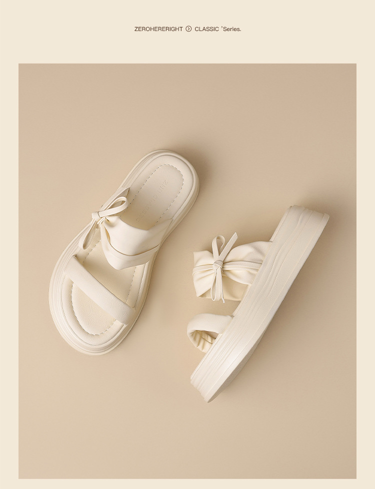 Sandal nữ quai nơ xỏ ngón phong cách tiên nữ — CE19 màu mơ chi tiết 20