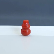 南红玛瑙小葫芦川料柿子红配件饰品文玩挂件diy手链项链流苏耳坠