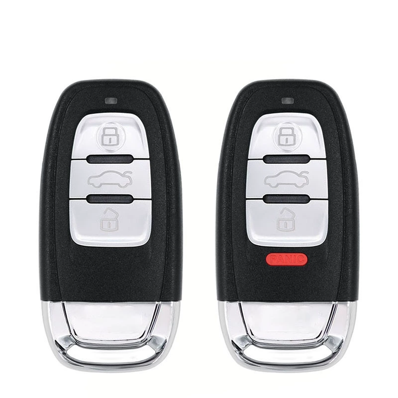 Подходит для смарт-карты Audi, запуск одним щелчком мыши, сменный корпус ключа 3 + 1, сменный корпус ключа для подбора машины