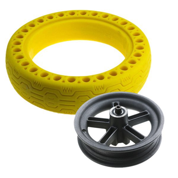 通用小米M365电动滑板车配件 8.5寸免充气减震花纹蜂窝实心轮胎