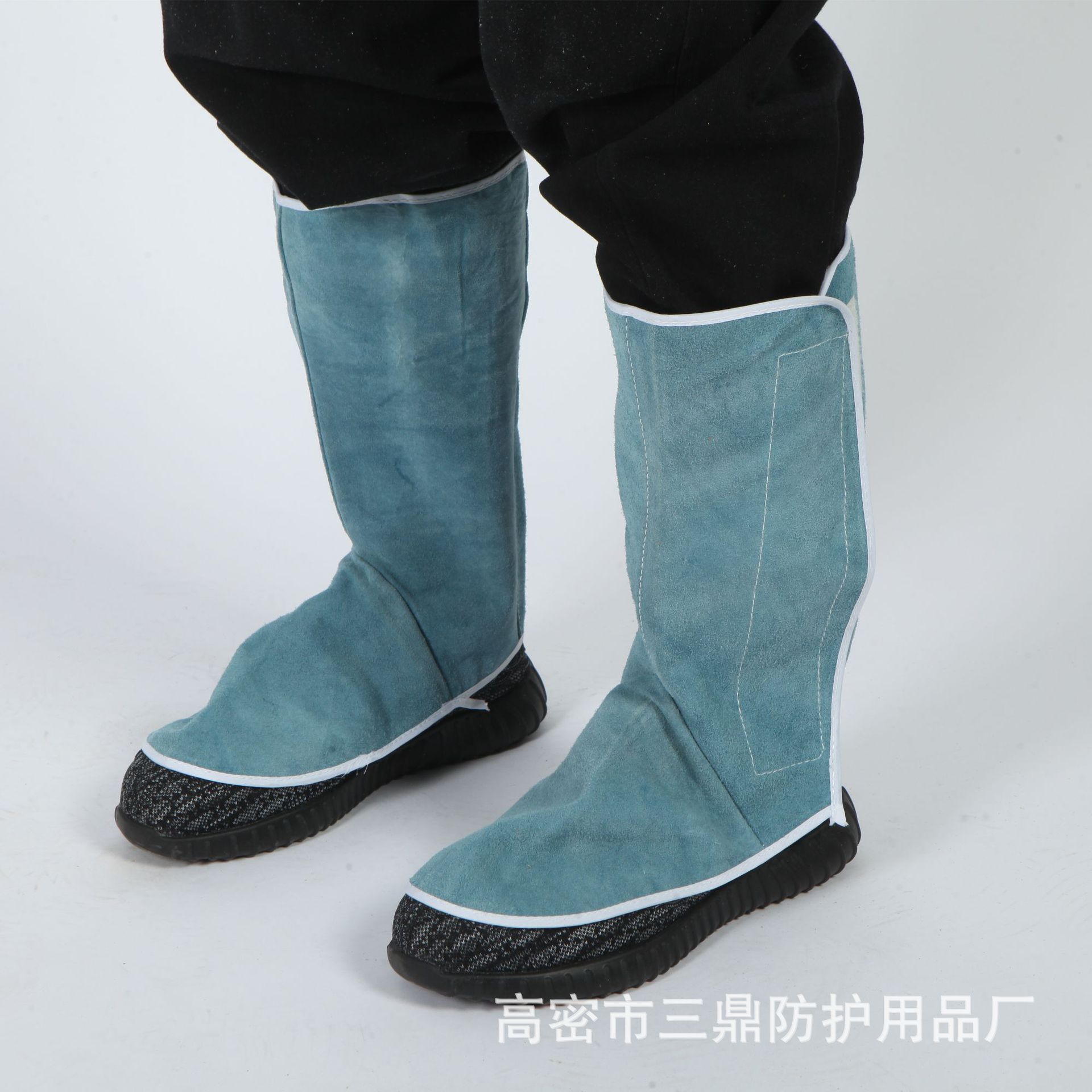 电焊护脚全脚套防烫耐高温护腿脚盖 电焊工防护脚套纯牛皮护脚罩